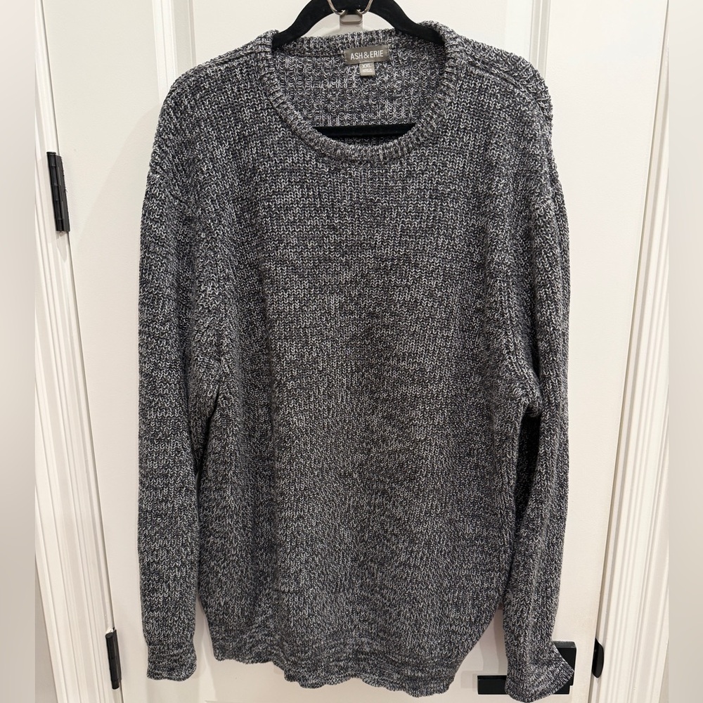 Men's Gray Crewneck Sweater by Ash & Erie